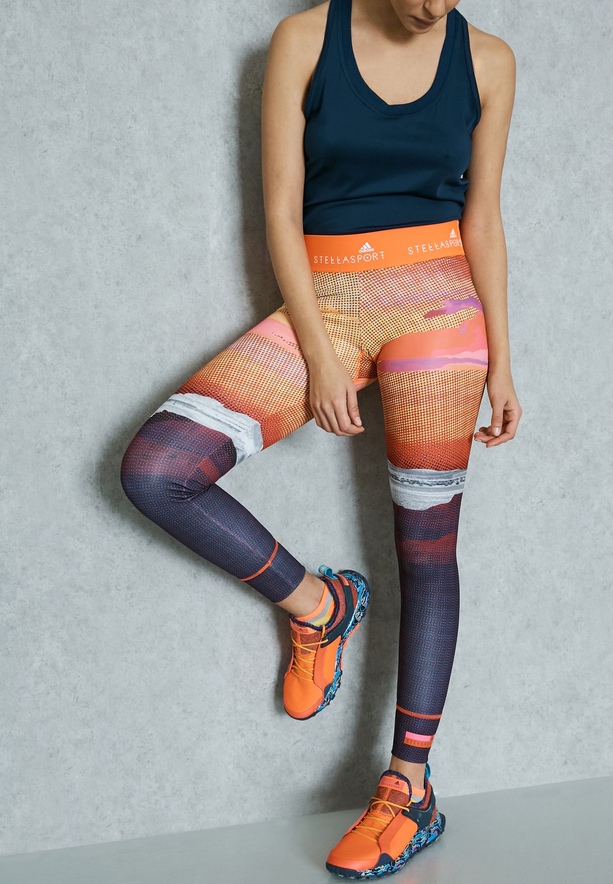 sunrise Bluebell Joint adidas stellasport tights Put together Overcast atmosphere