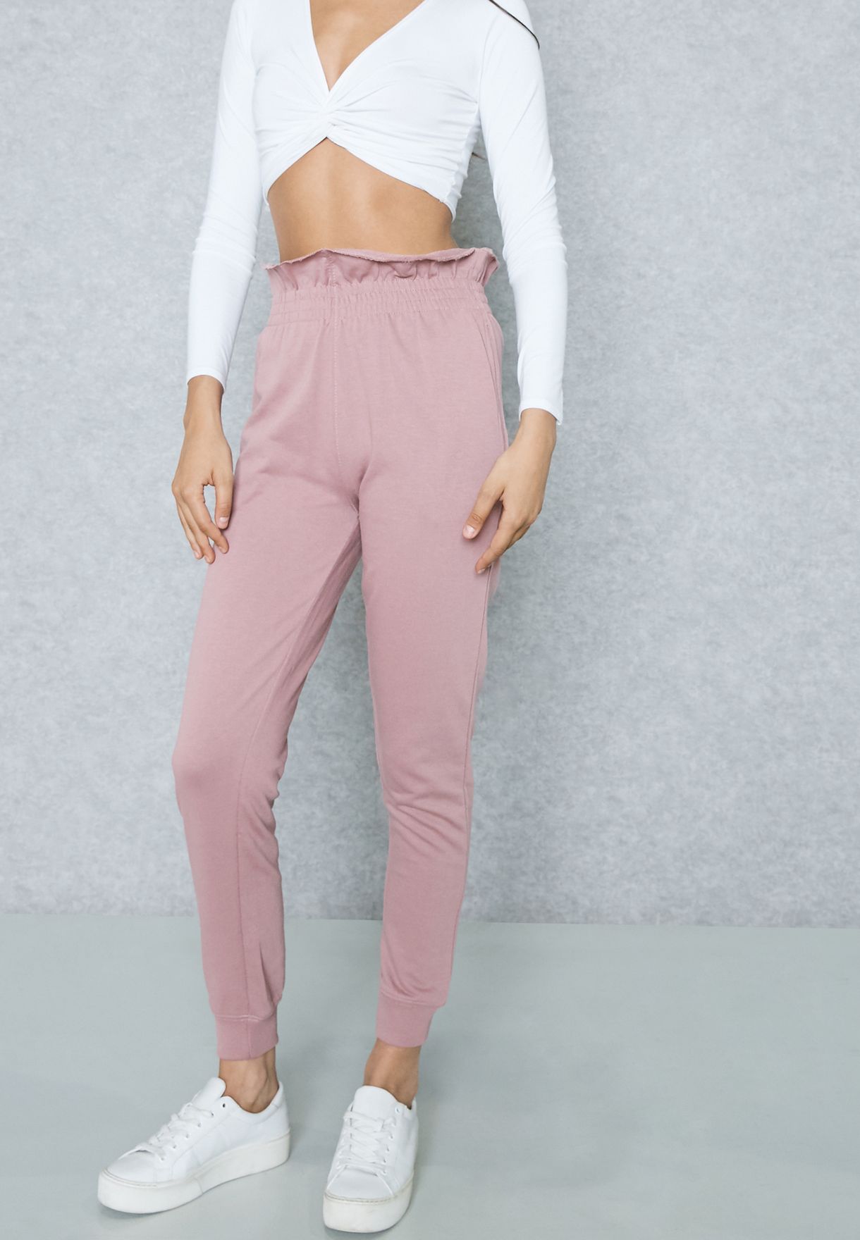 paperbag waist joggers