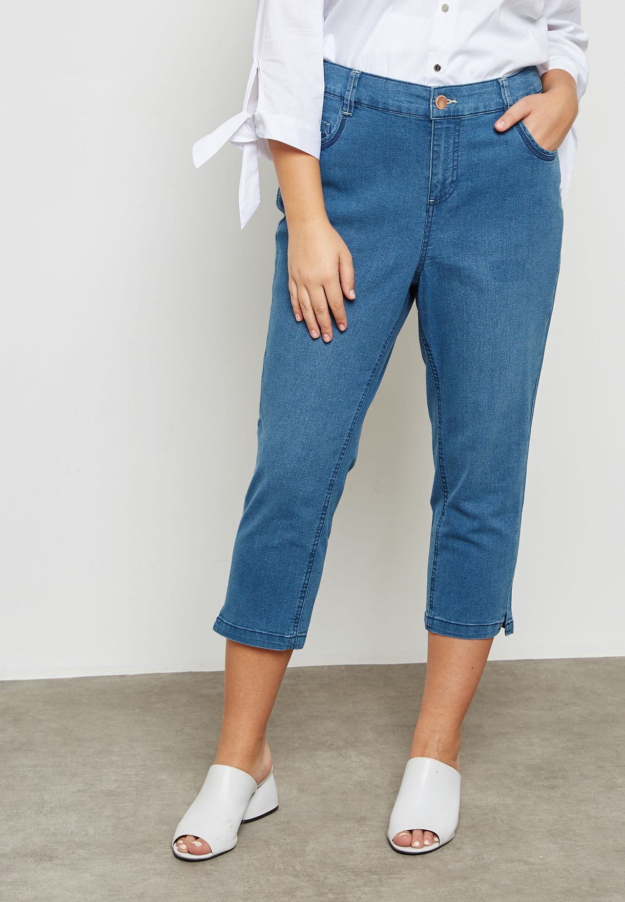 evans cropped jeans