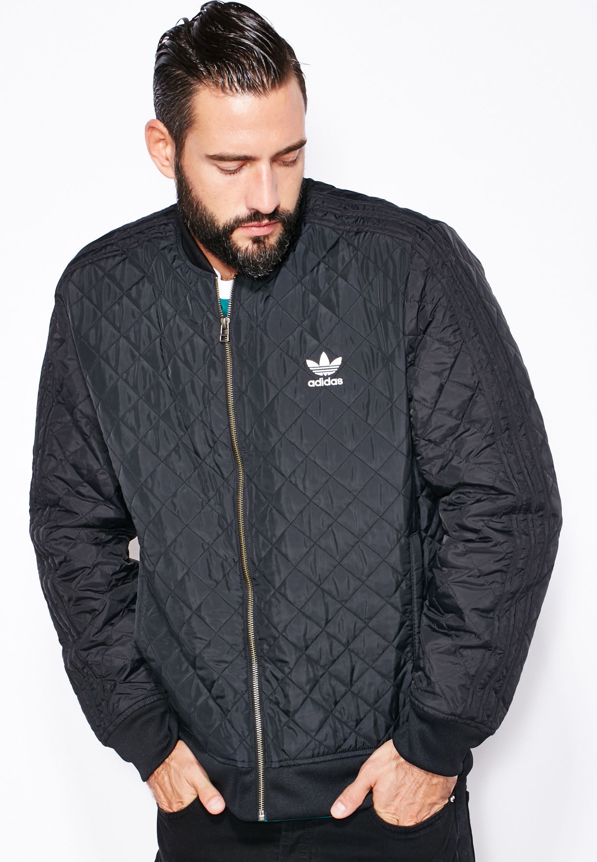 quilted jacket adidas