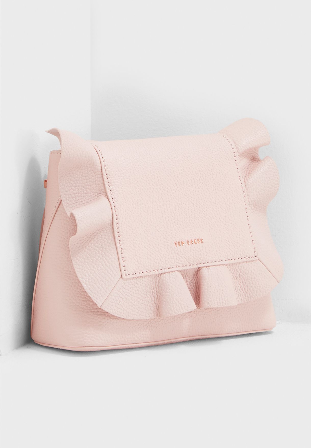 ted baker pink ruffle bag