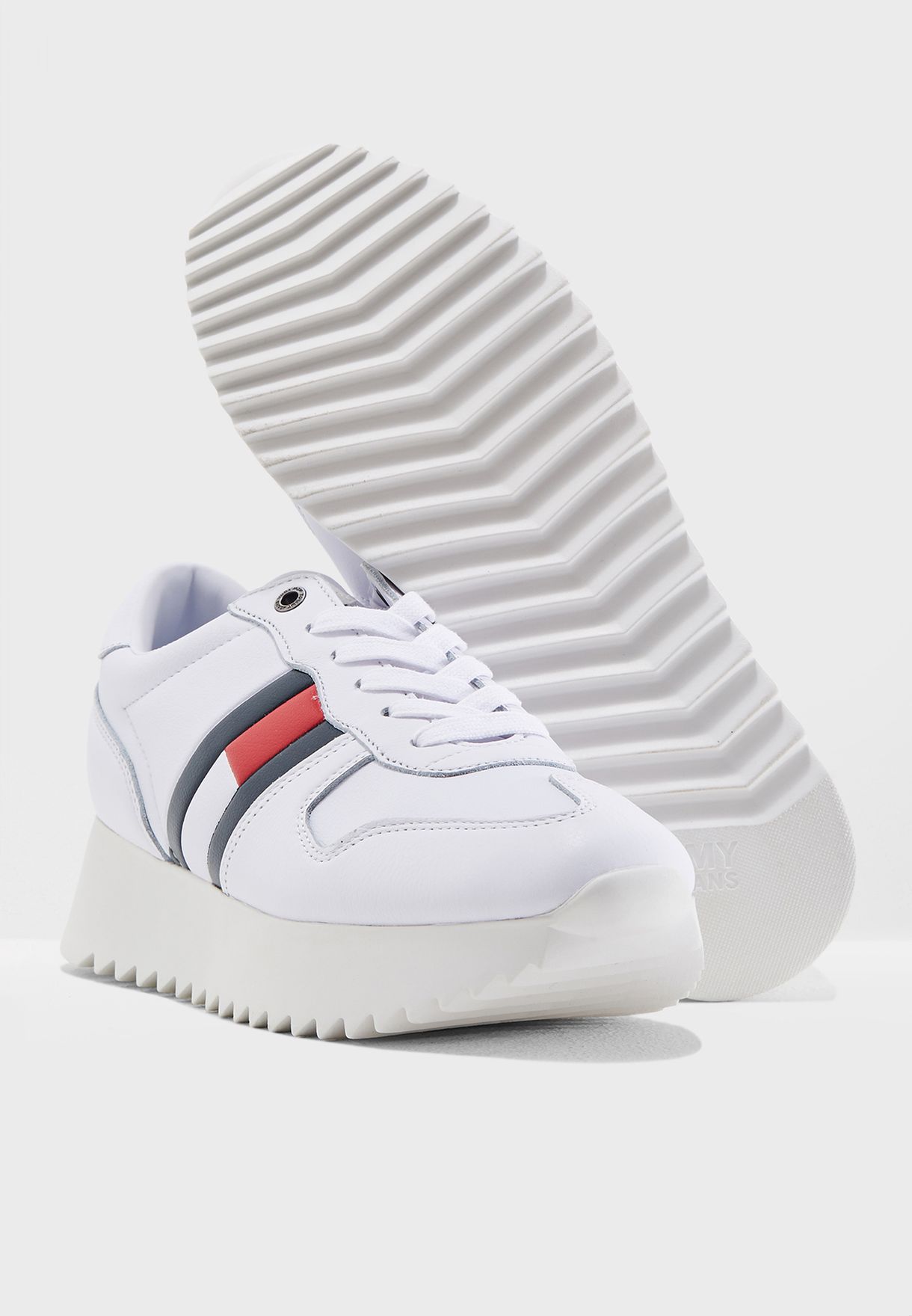 tommy high cleated sneaker