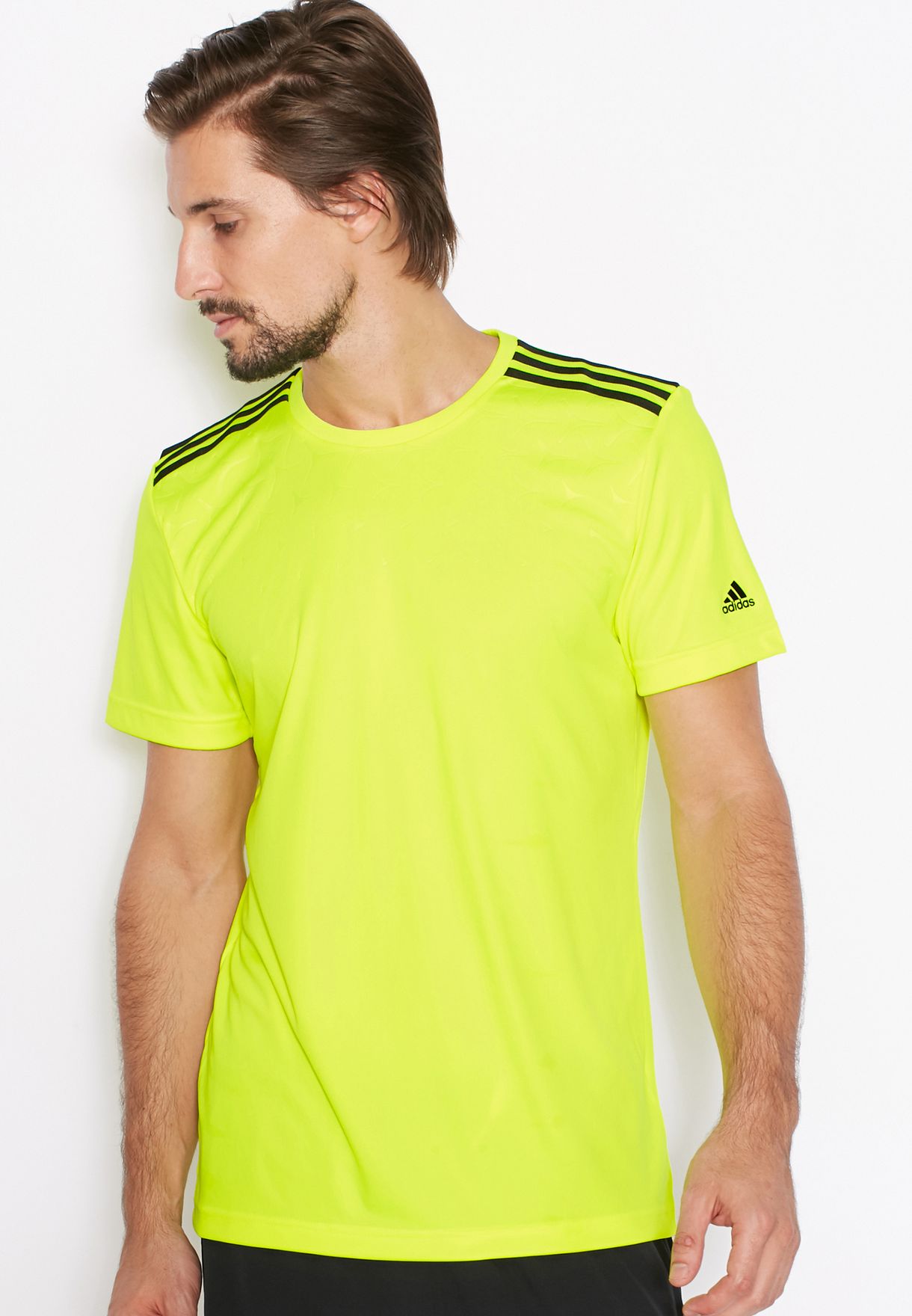 adidas fluorescent t shirt