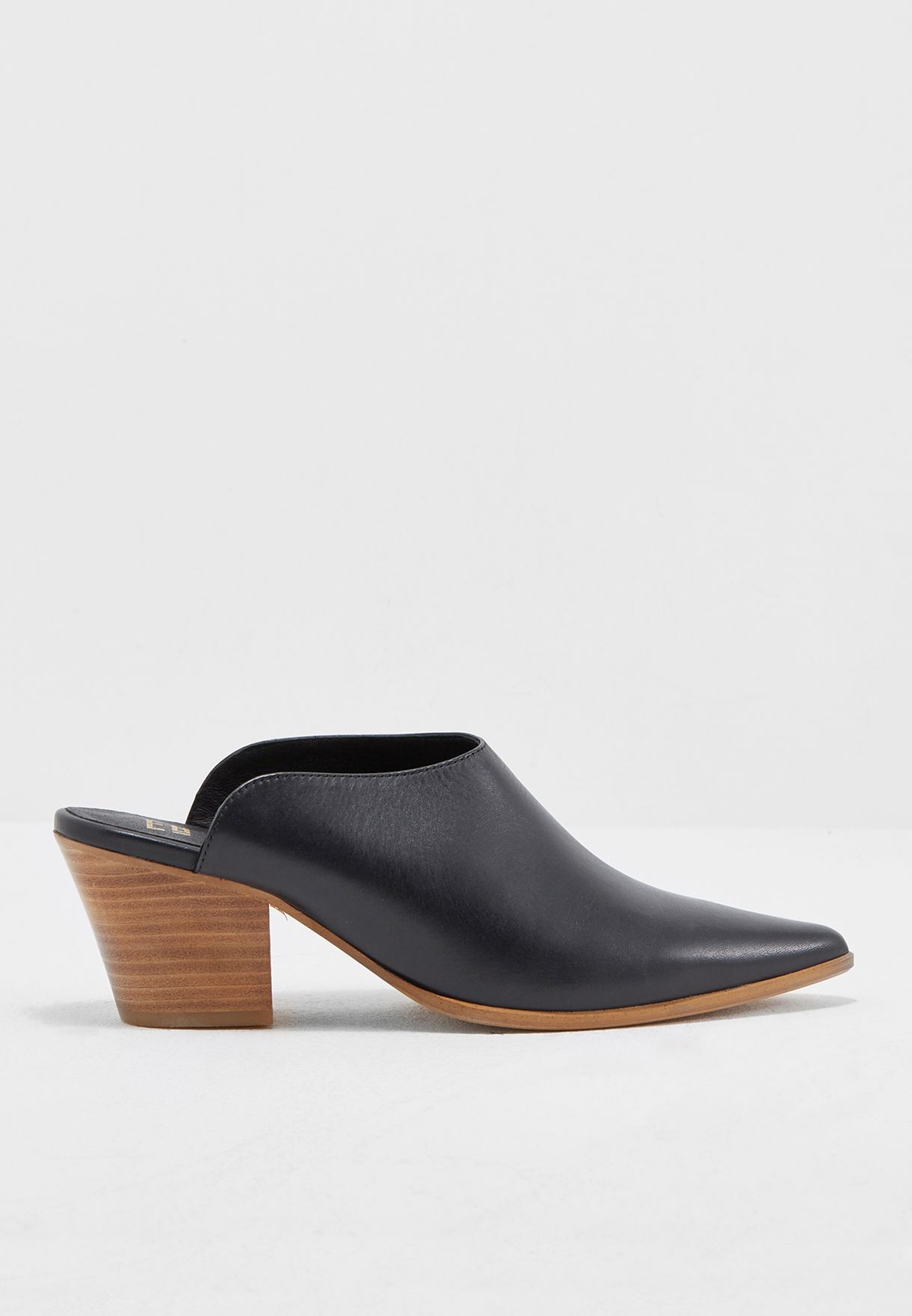 black slip on pumps