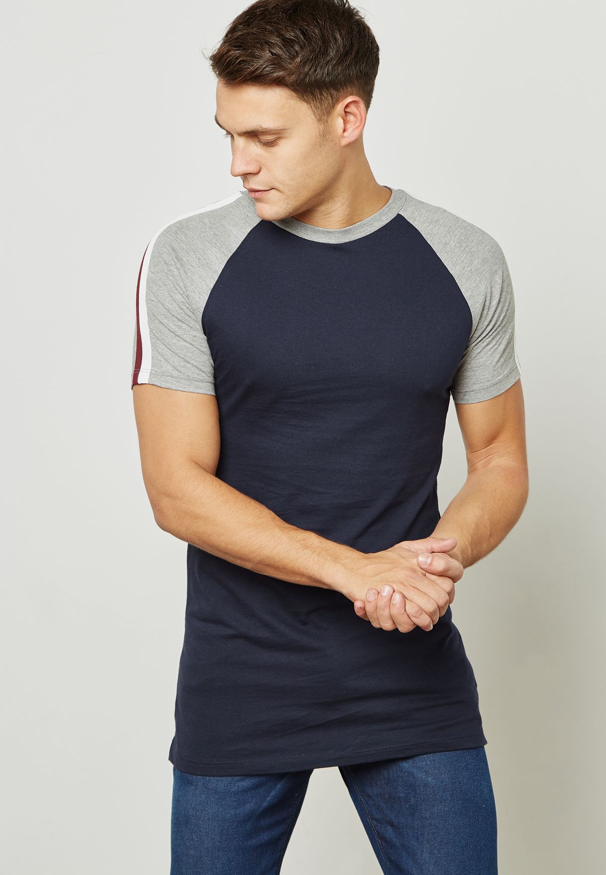 longline navy t shirt