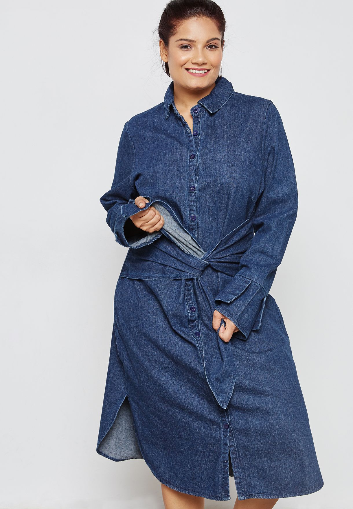 lost ink denim dress