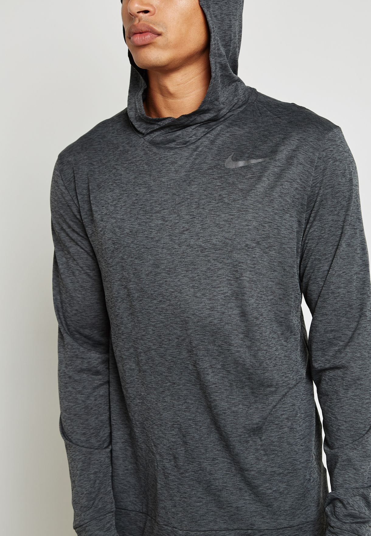 Buy Nike grey Dri-FIT Breathe Hoodie 
