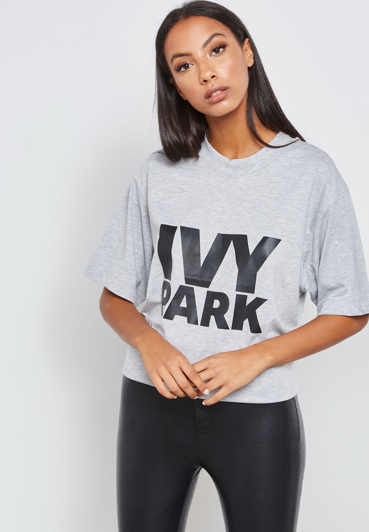 ivy park grey top