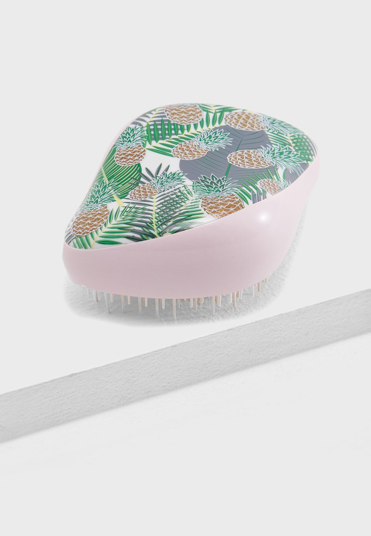 Compact Palms & Pineapples Hair Brush