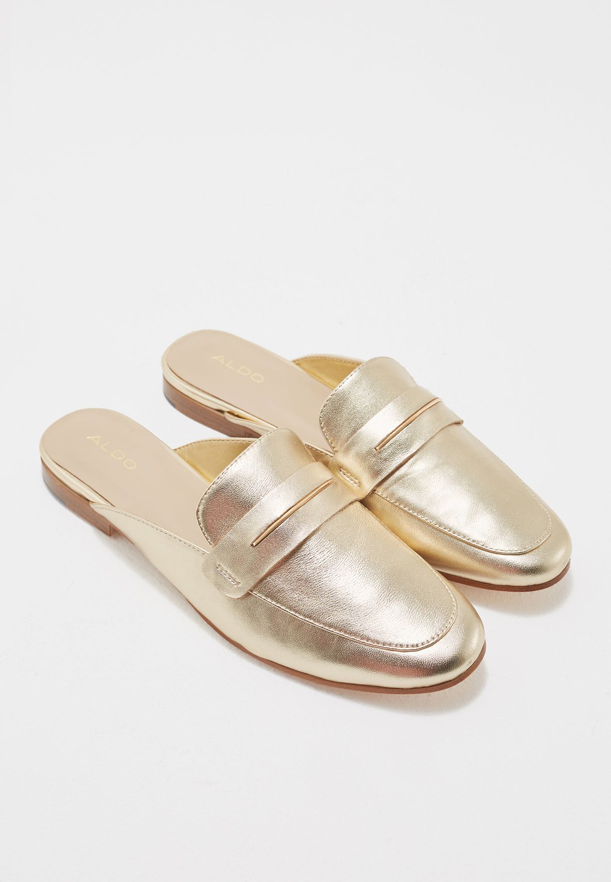 aldo gold mules