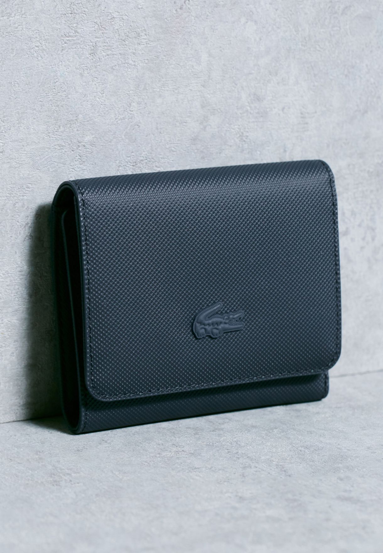 lacoste trifold wallet