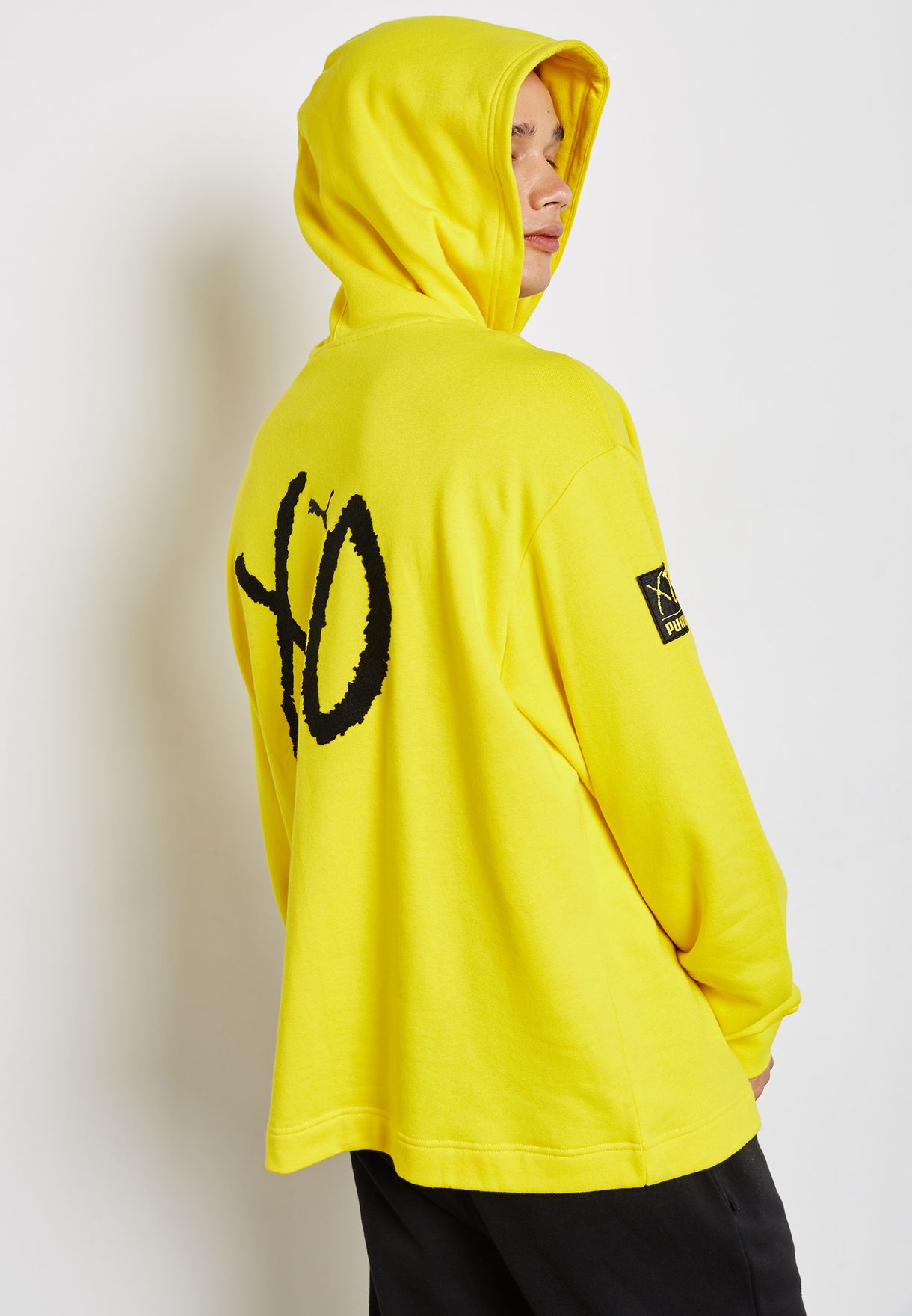 Buy PUMA yellow XO Oversize Hoodie for 