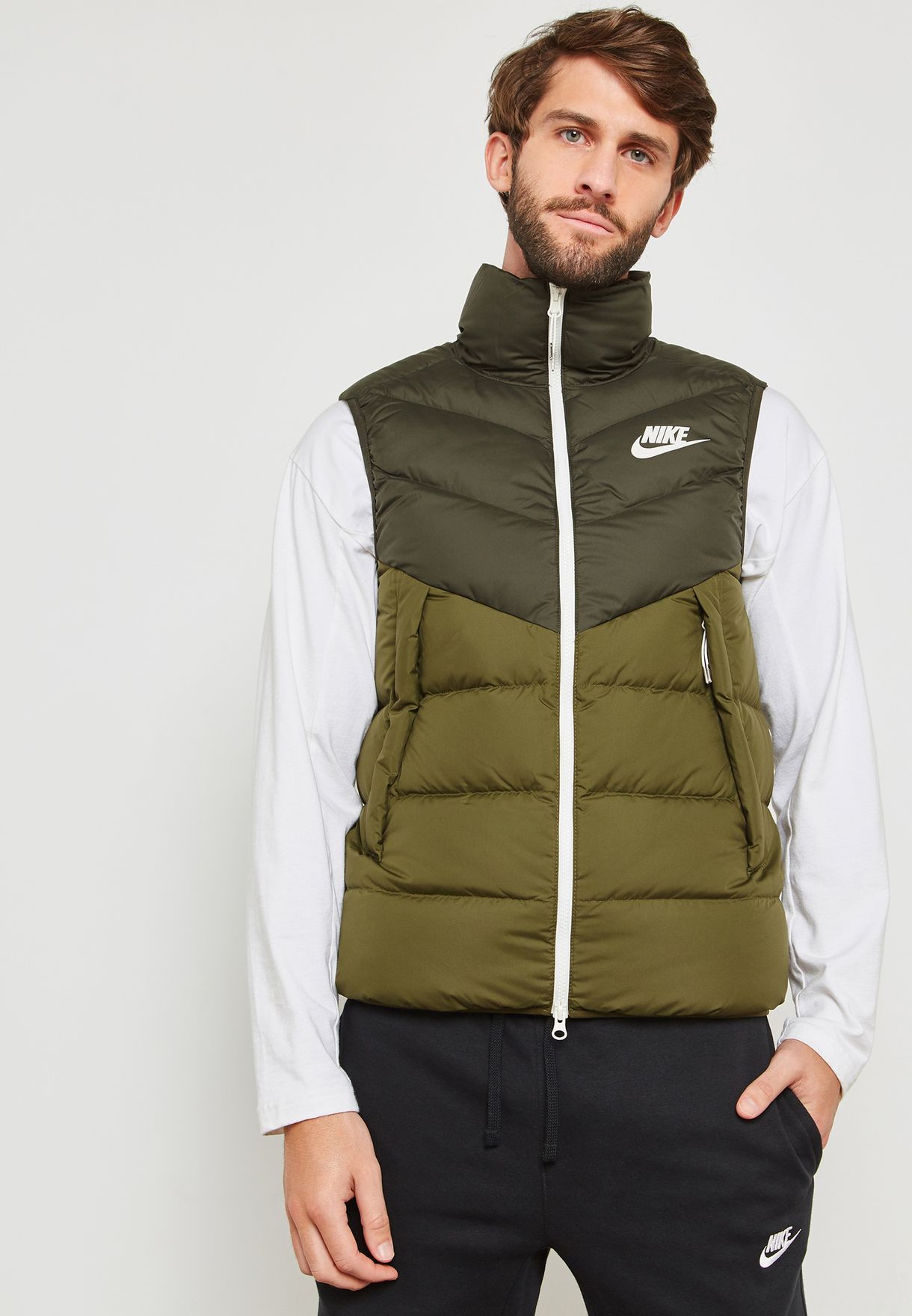 nike quilted gilet
