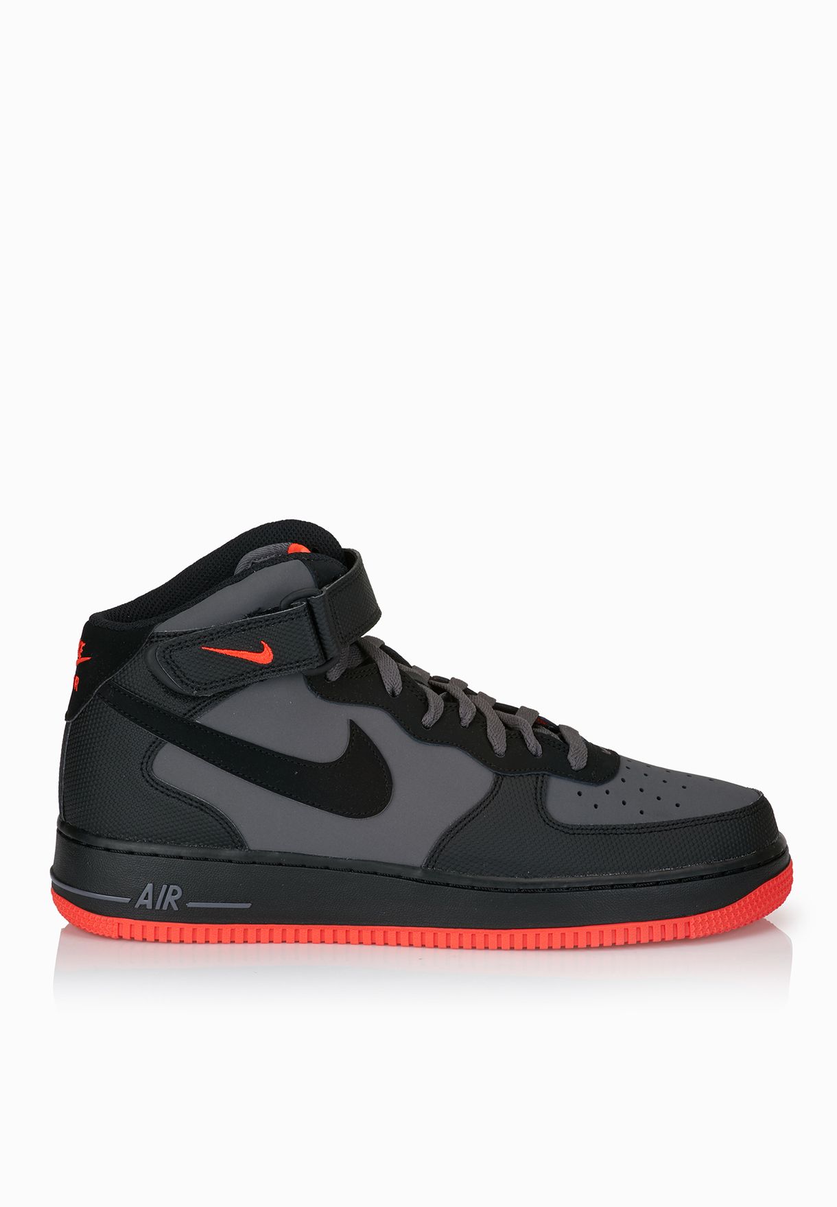 nike air force 1 mid dark charcoal black