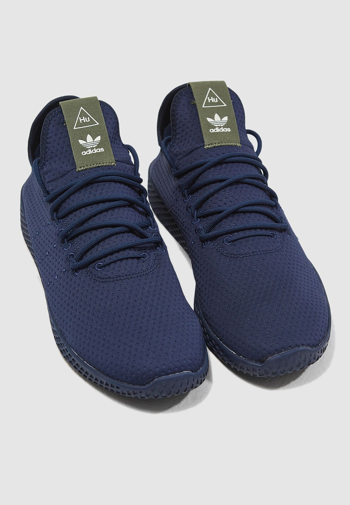 adidas pharrell williams tennis hu navy running shoes