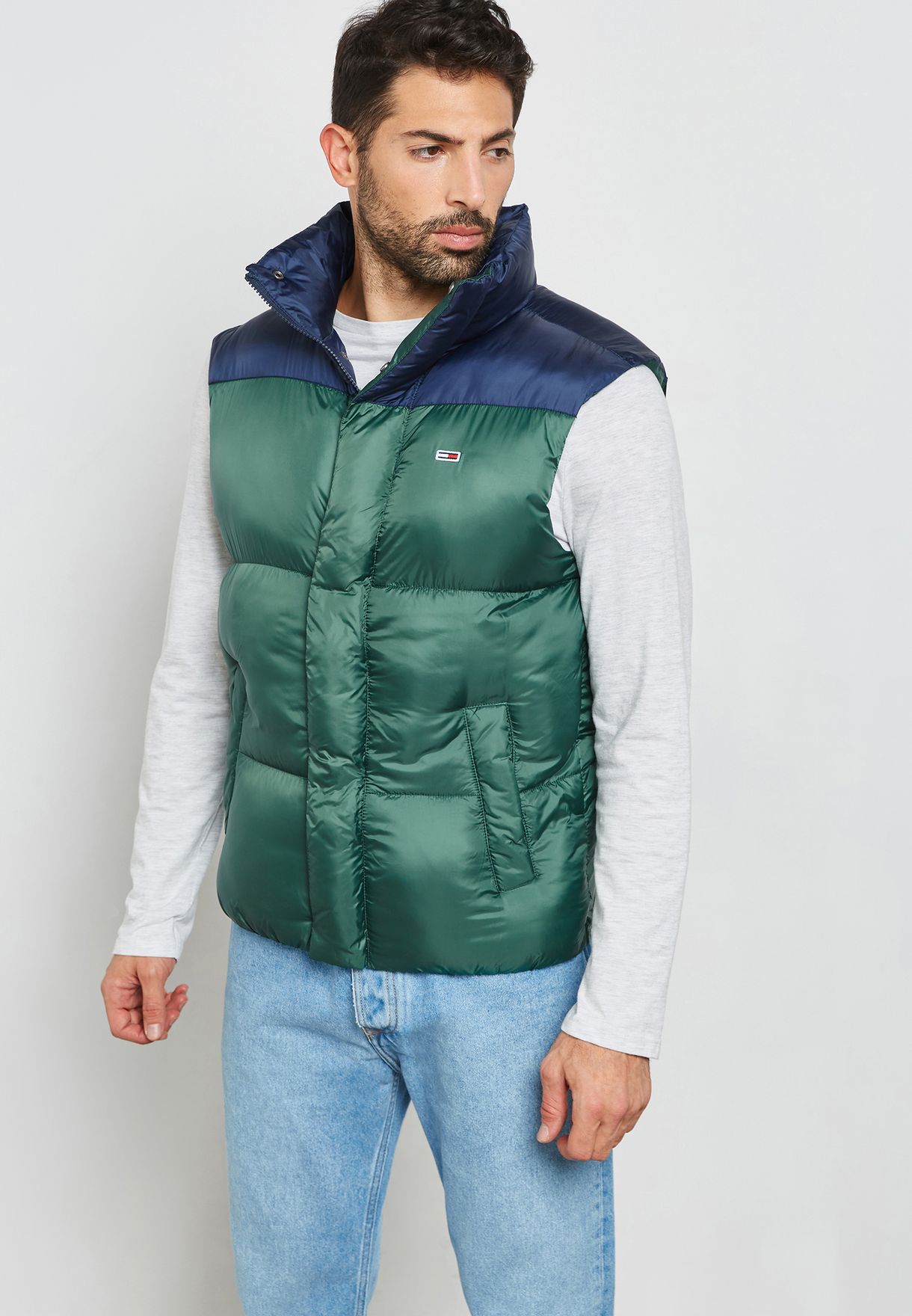 tommy jeans padded gilet