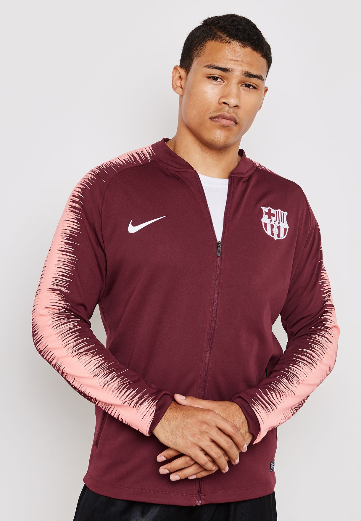 Buy Nike burgundy FC Barcelona Anthem Jacket for Men in MENA, Worldwide |  894361-669