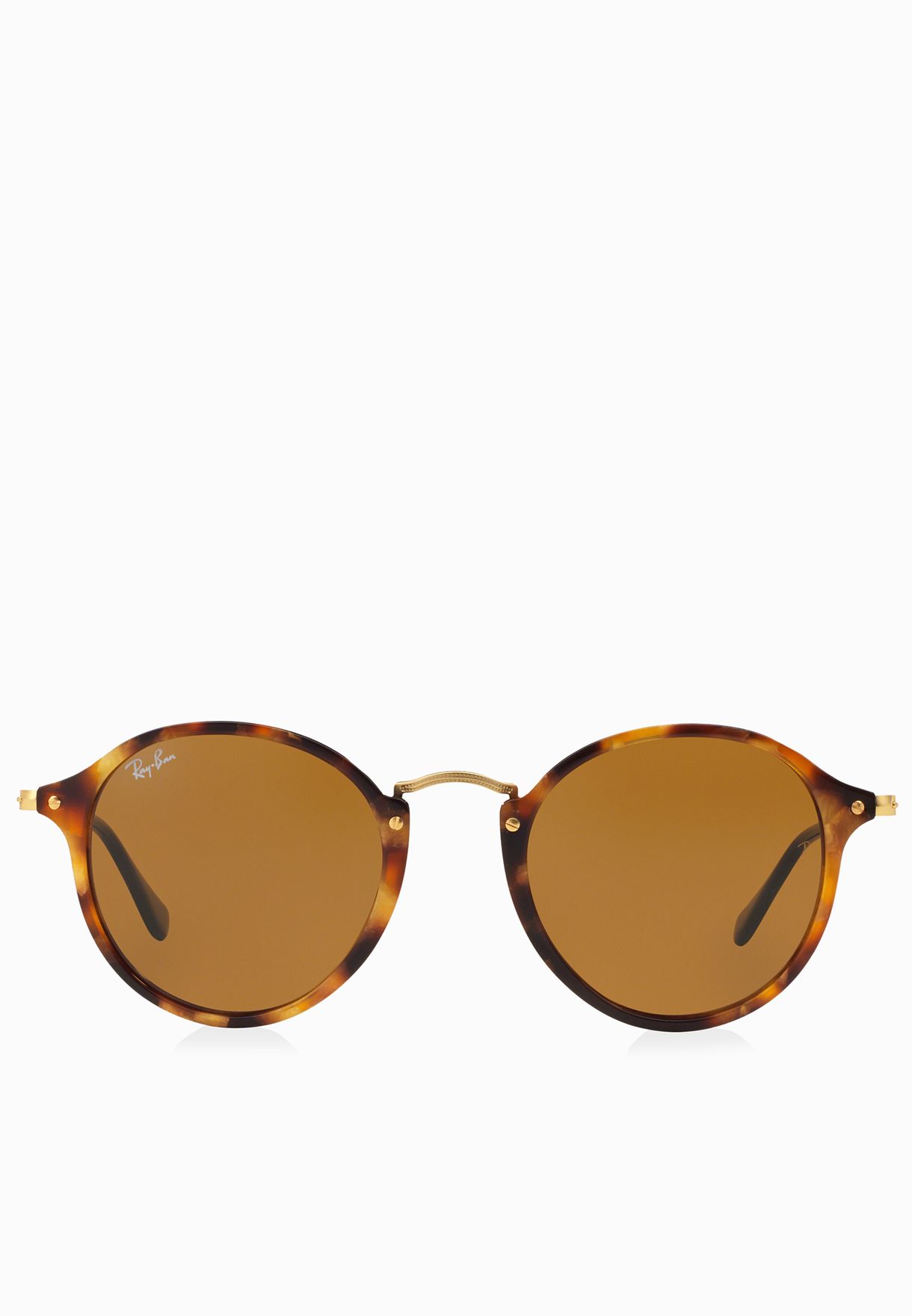 Buy Ray-Ban brown 0RB2447 Round Fleck Sunglasses for Women in Riyadh, Jeddah