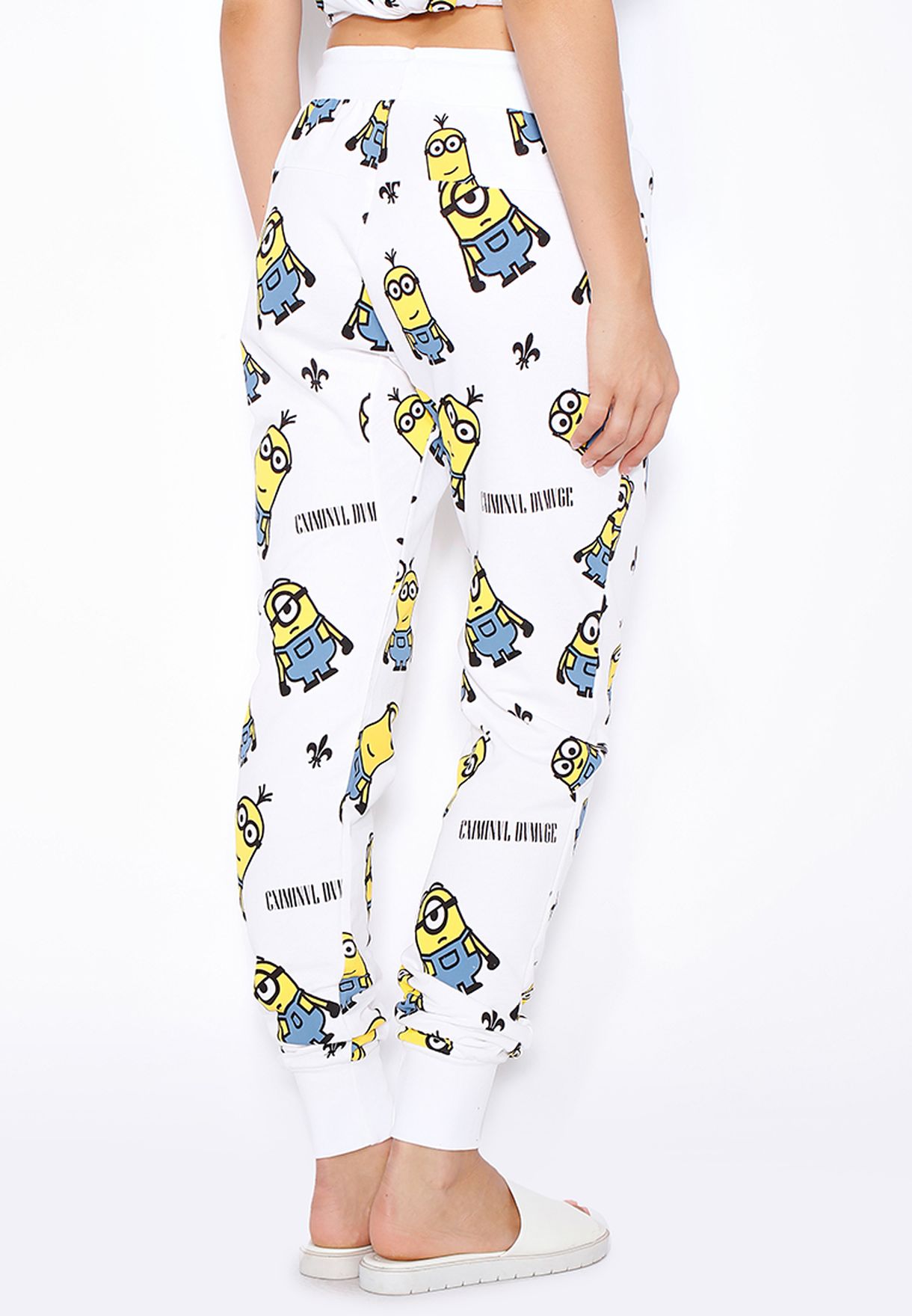 Buy Criminal Damage White Minions Pyjama For Women In Mena Worldwide