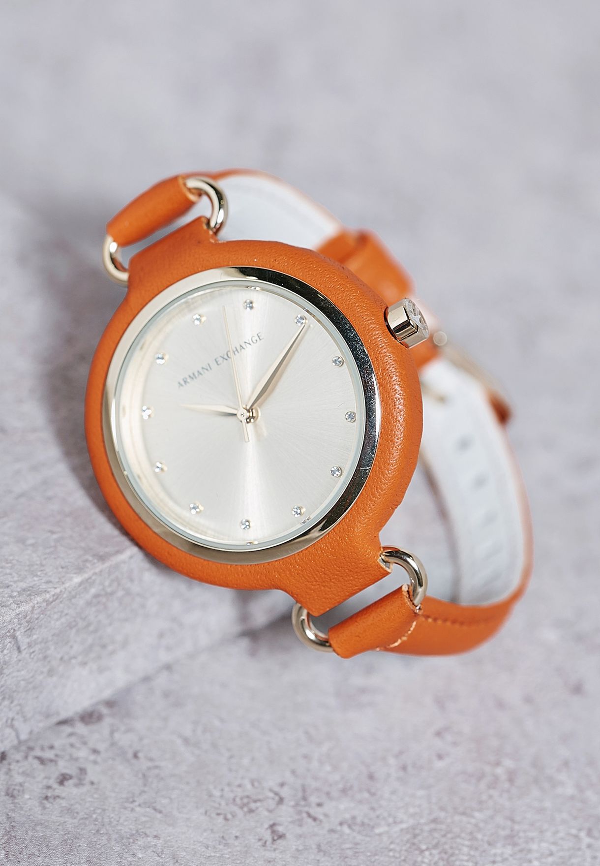 Buy Armani Exchange orange Dress Watch for Women in Manama, Riffa