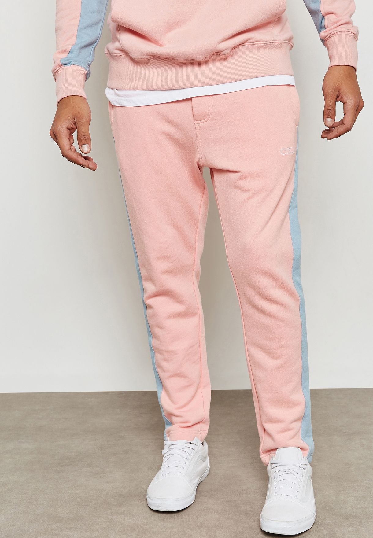 pink track pants mens