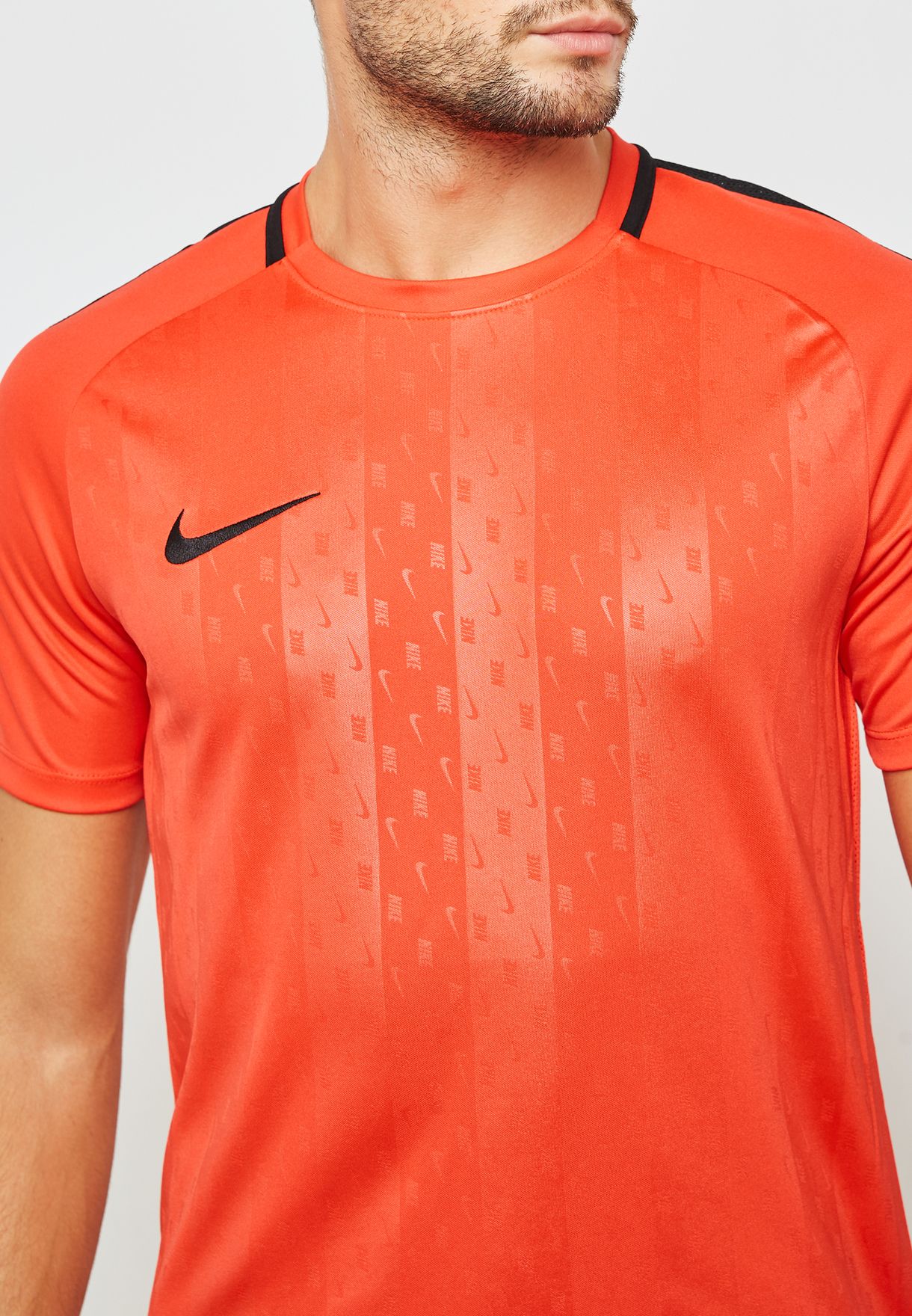 nike orange dri fit shirt