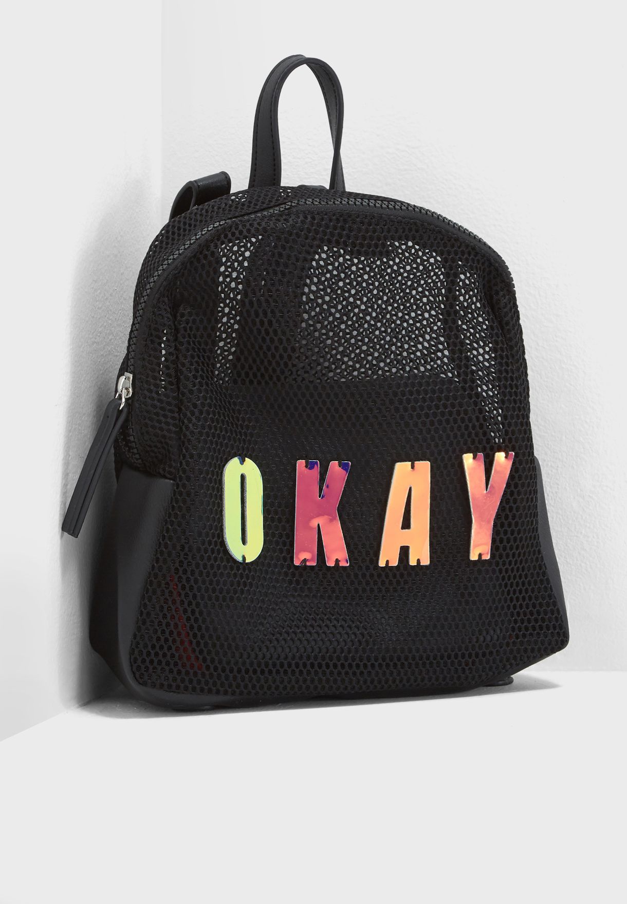 mini mesh backpack