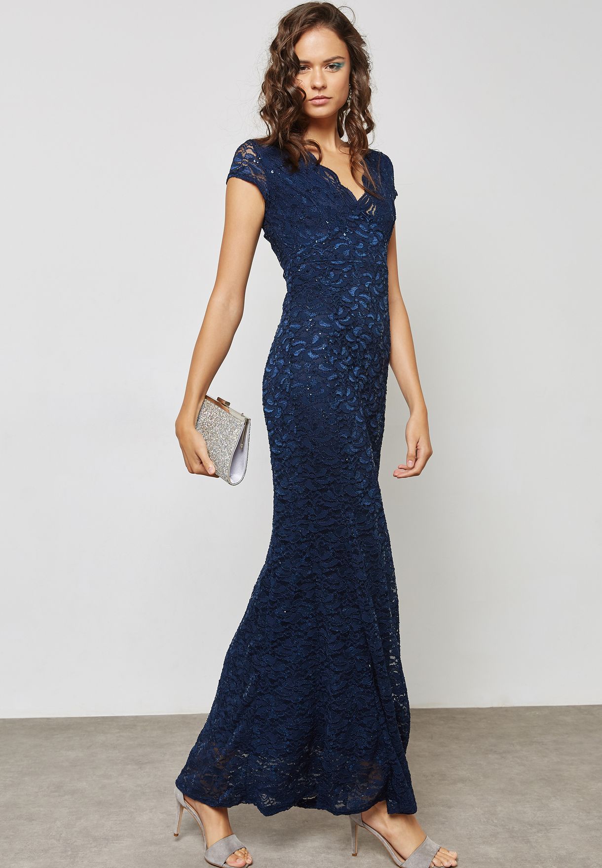 quiz navy dress maxi