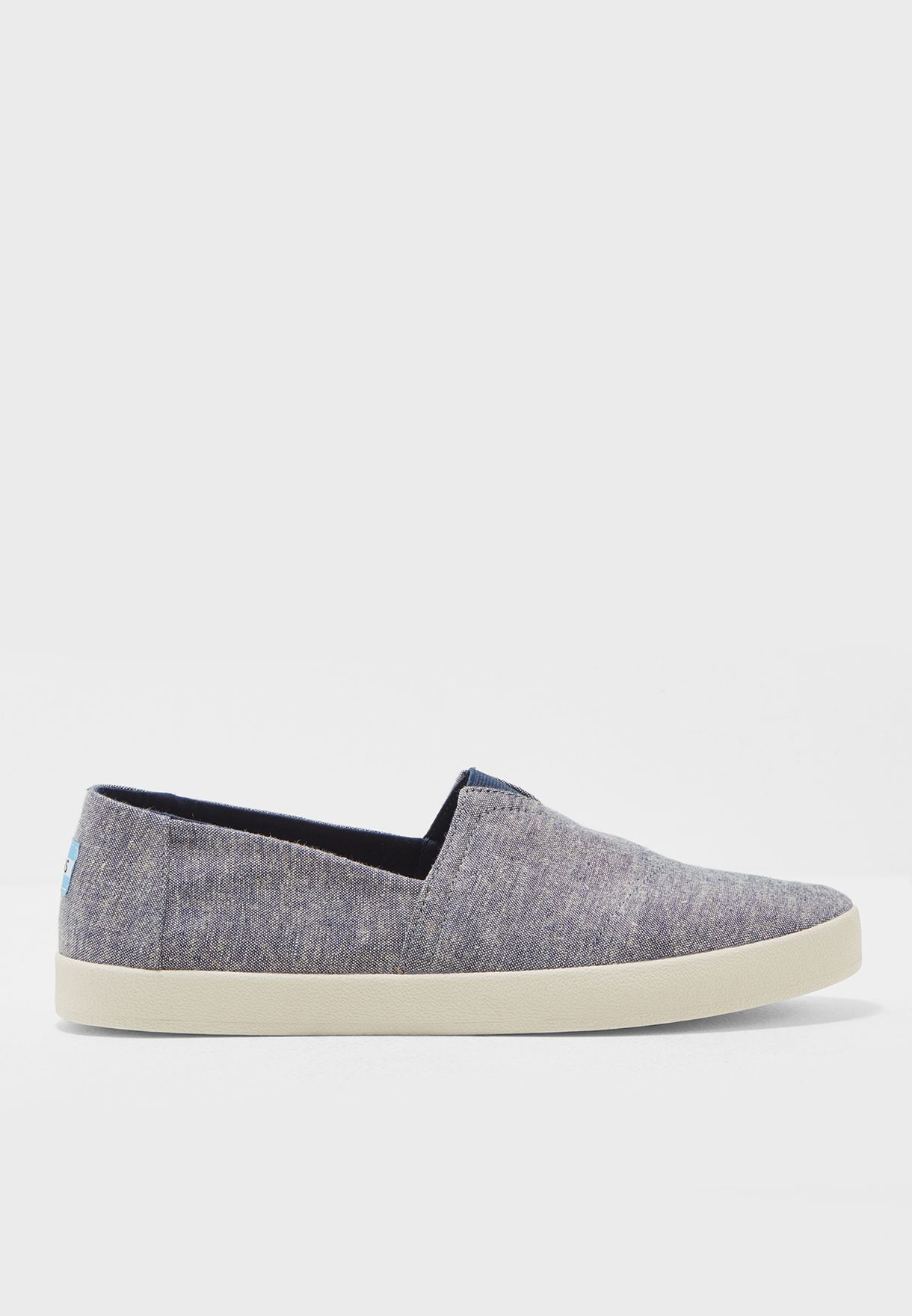 toms grey slip ons