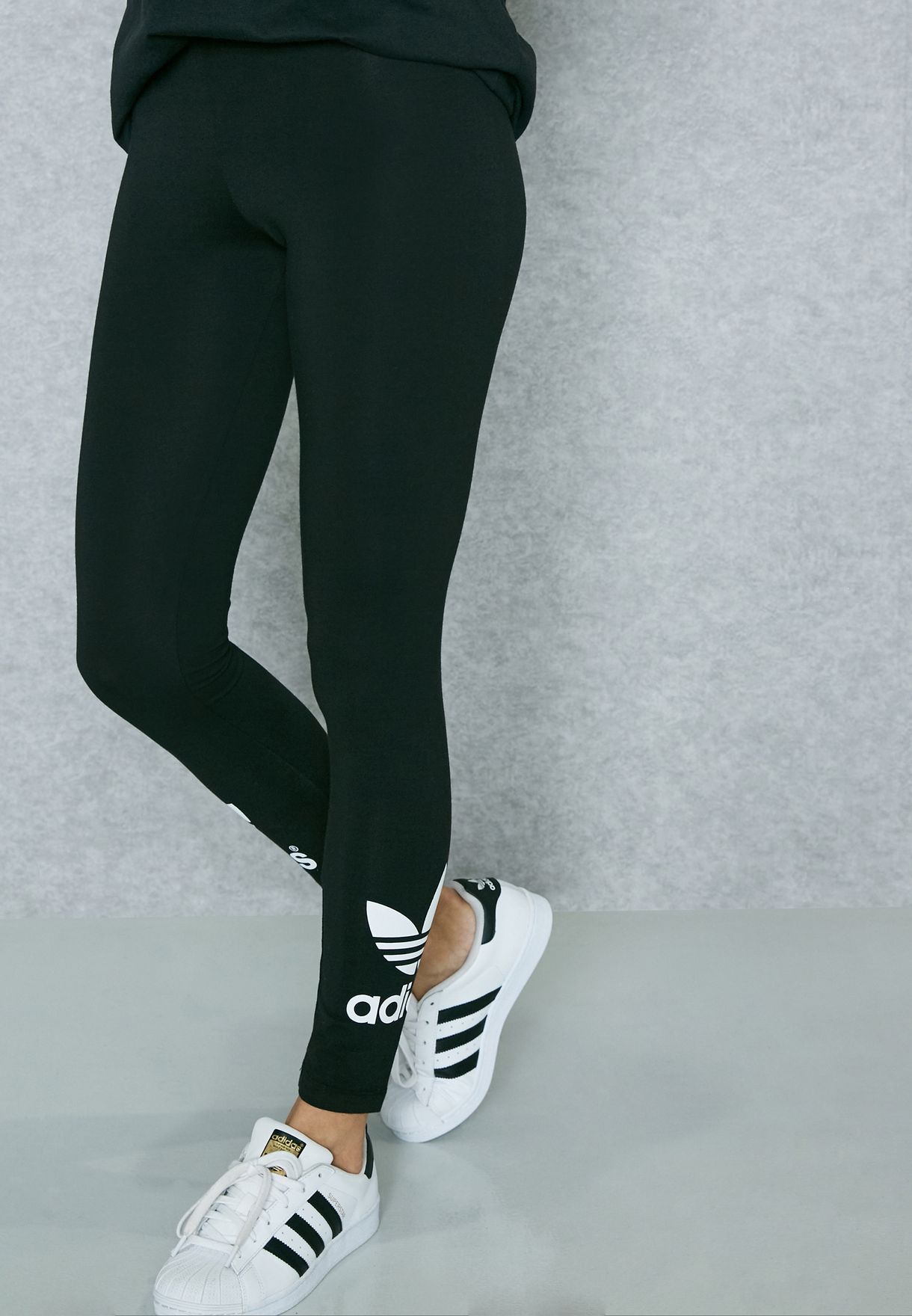 Buy adidas Originals black Trefoil Leggings for Women in MENA, Worldwide |  AJ8153