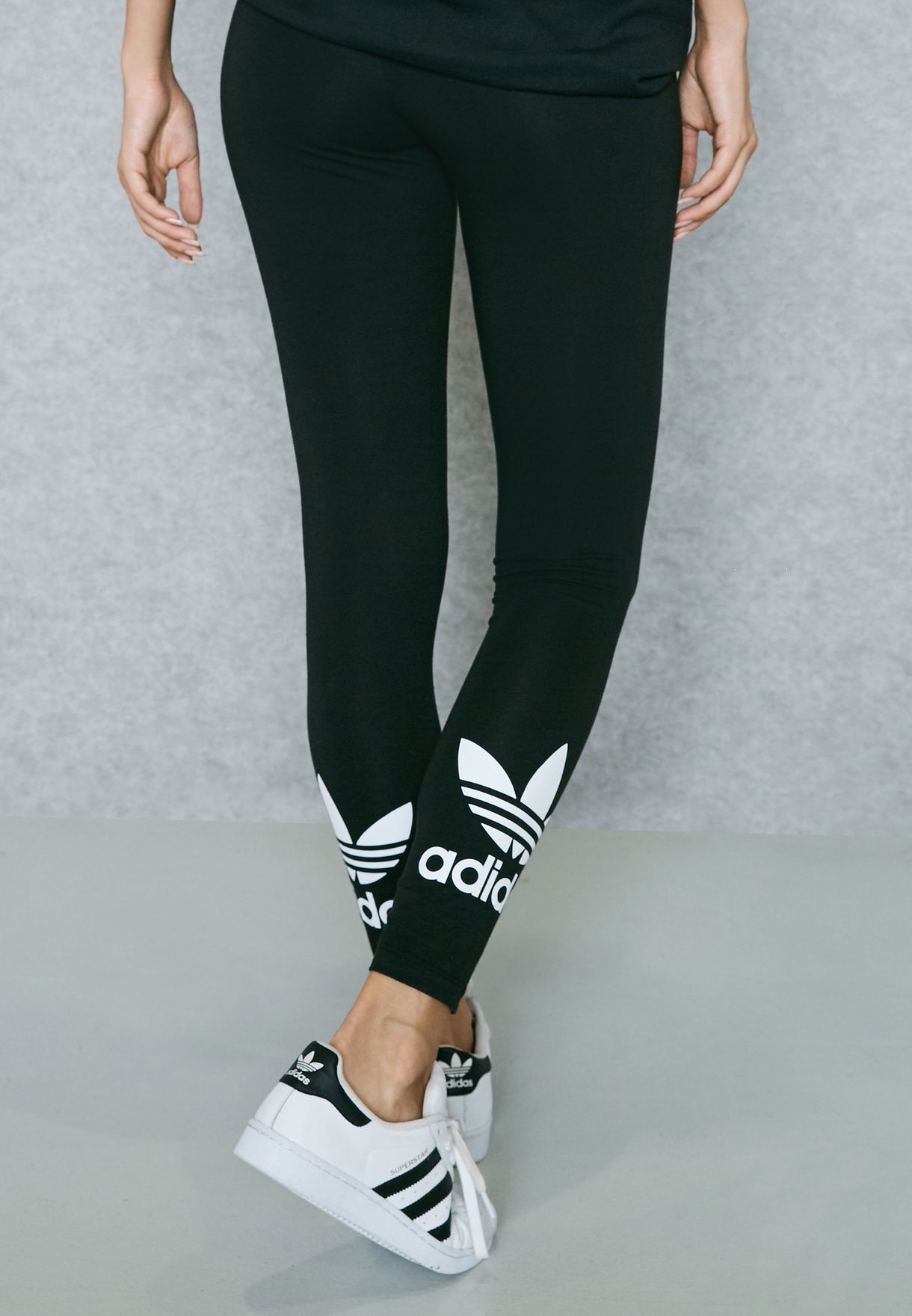 Buy adidas Originals black Trefoil Leggings for Women in MENA, Worldwide |  AJ8153