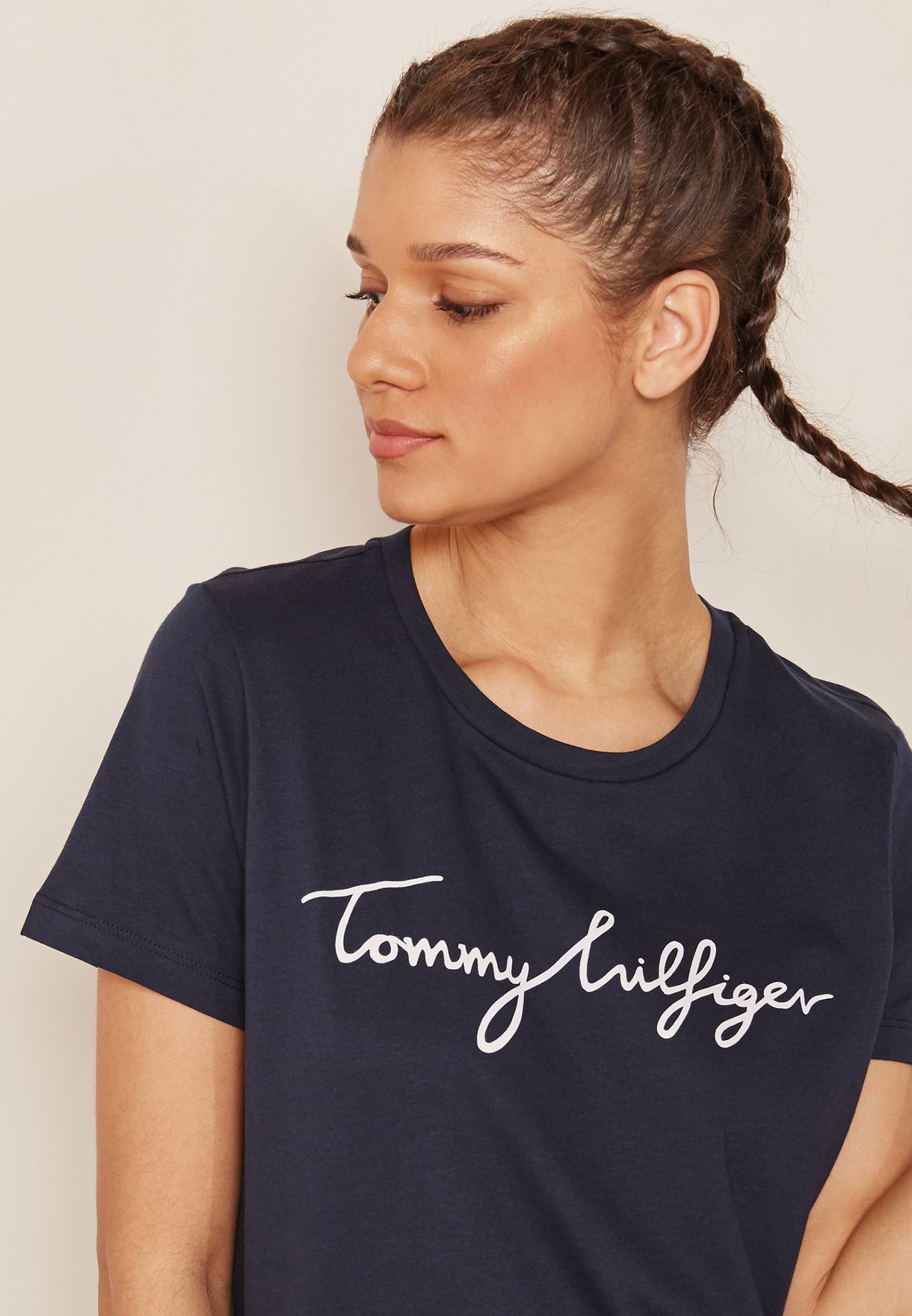 tommy hilfiger longline t shirt