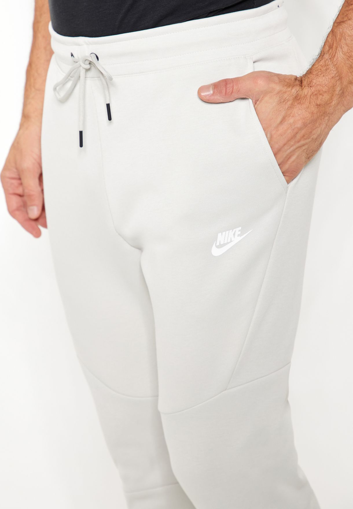 nike tech fleece pants light bone