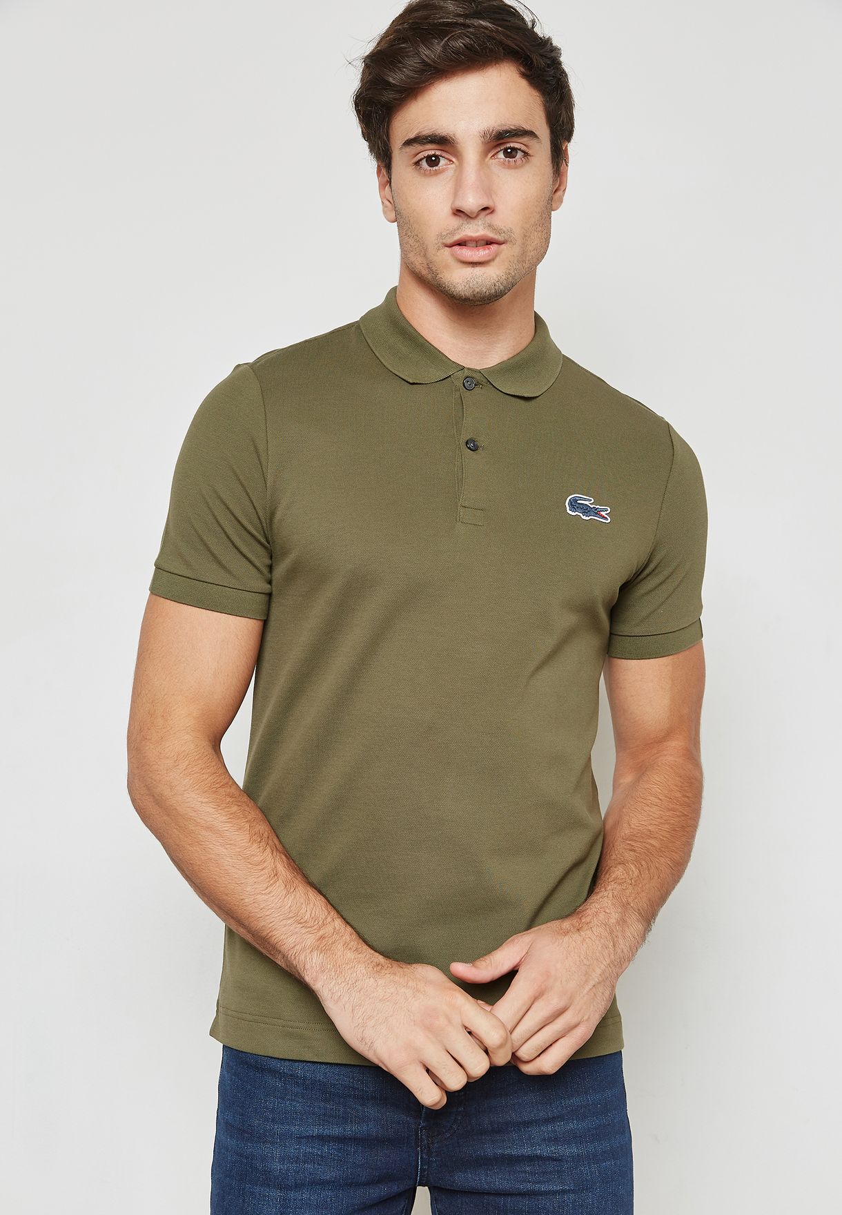 Buy Lacoste Live Brand green Green Polo 