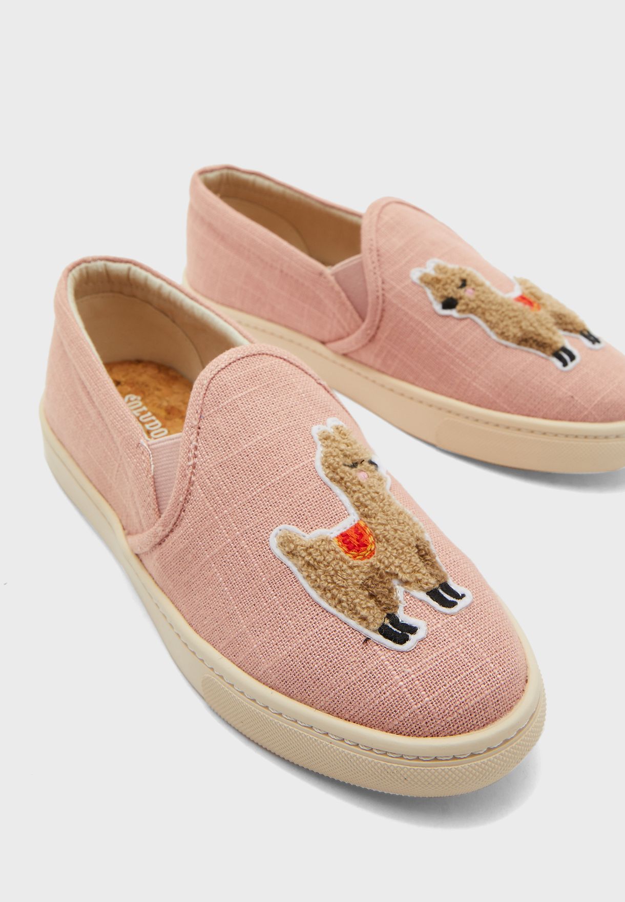 Buy Soludos pink Llama Slip On Sneaker 