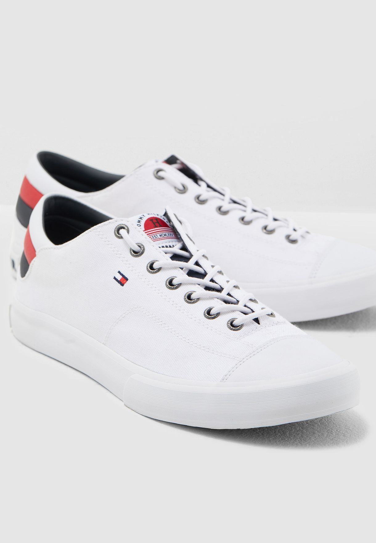 tommy hilfiger white sneakers mens