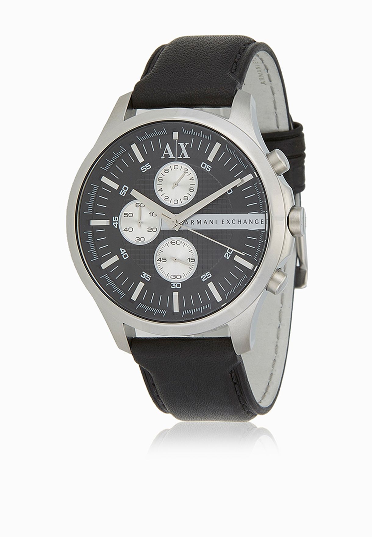 armani exchange black analogue watch