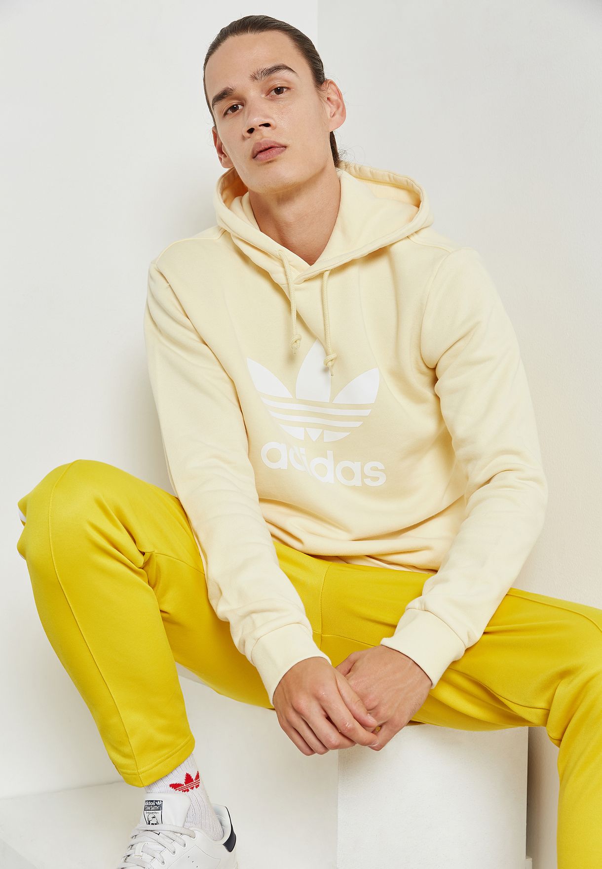 adidas originals yellow hoodie
