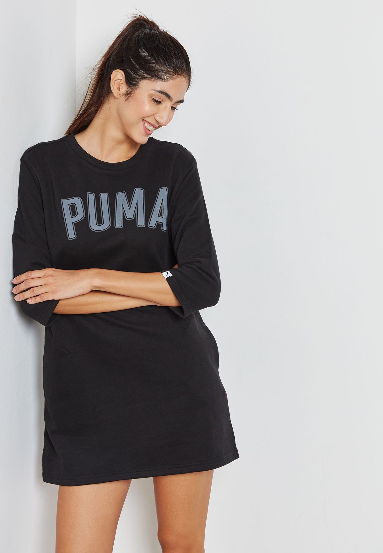 Buy Puma Black Athletic Sweat Dress for 