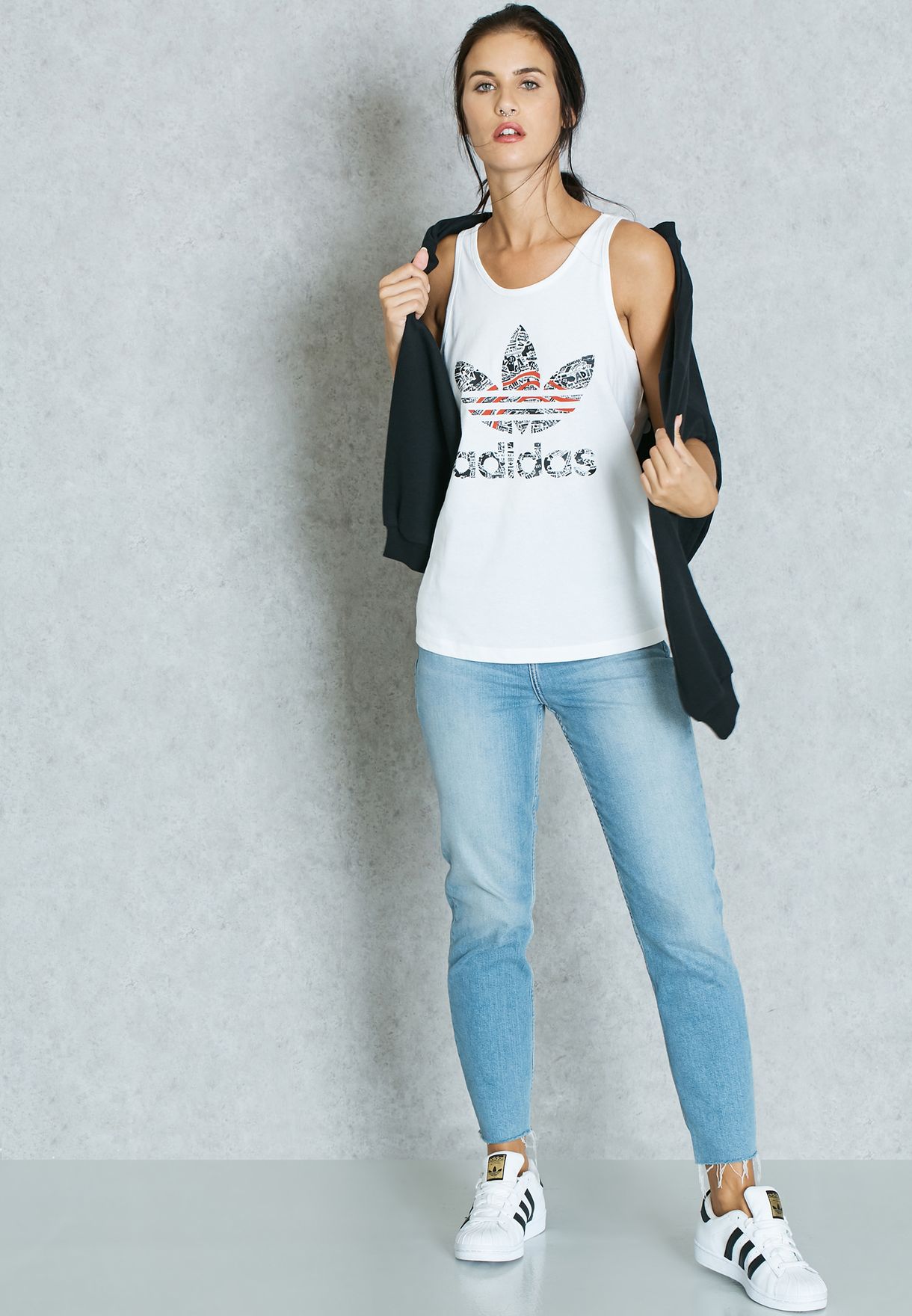 adidas originals women's trefoil tank top