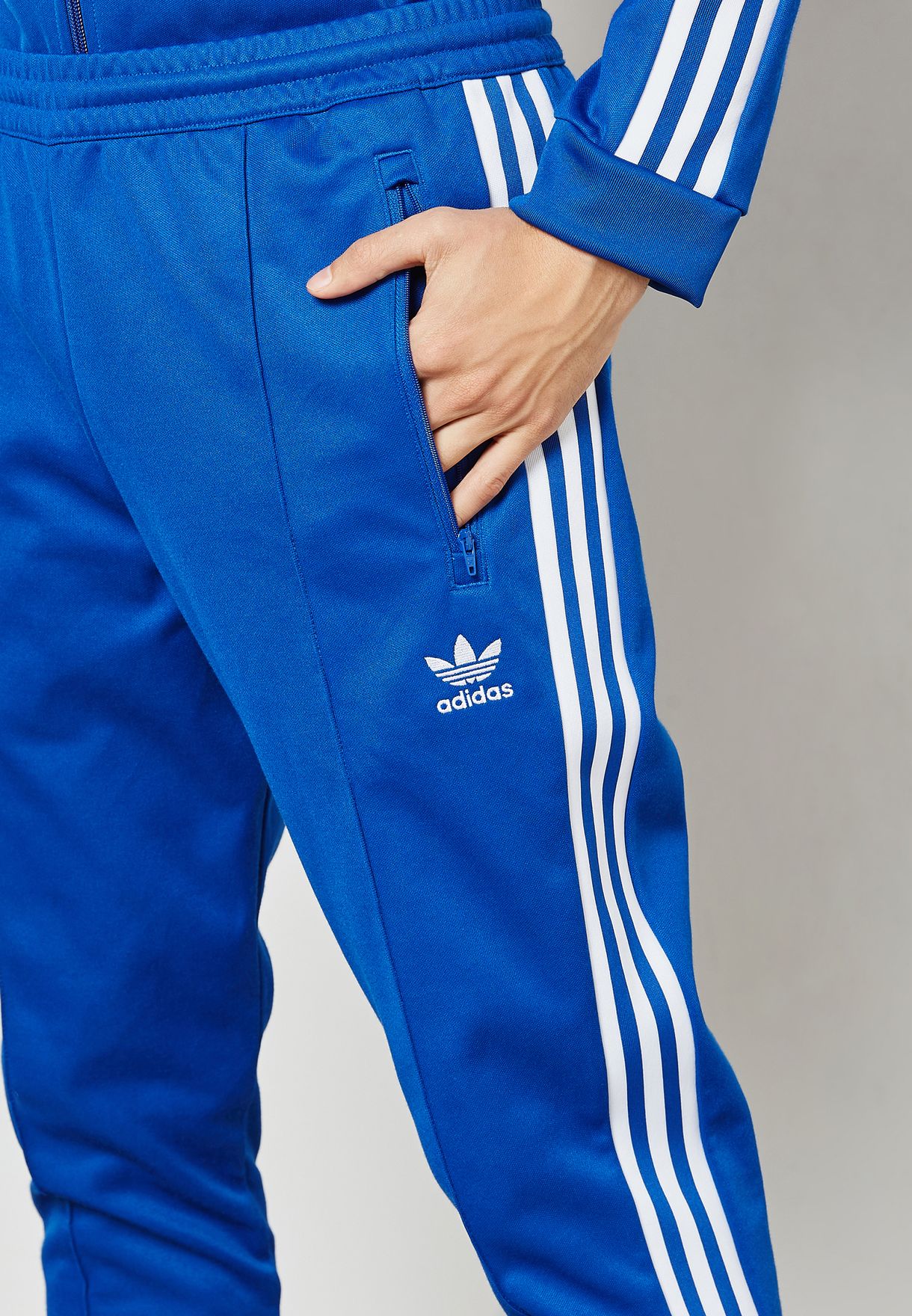 Buy adidas Originals blue adicolor Beckenbauer Sweatpants for Men in MENA,  Worldwide | CW1271
