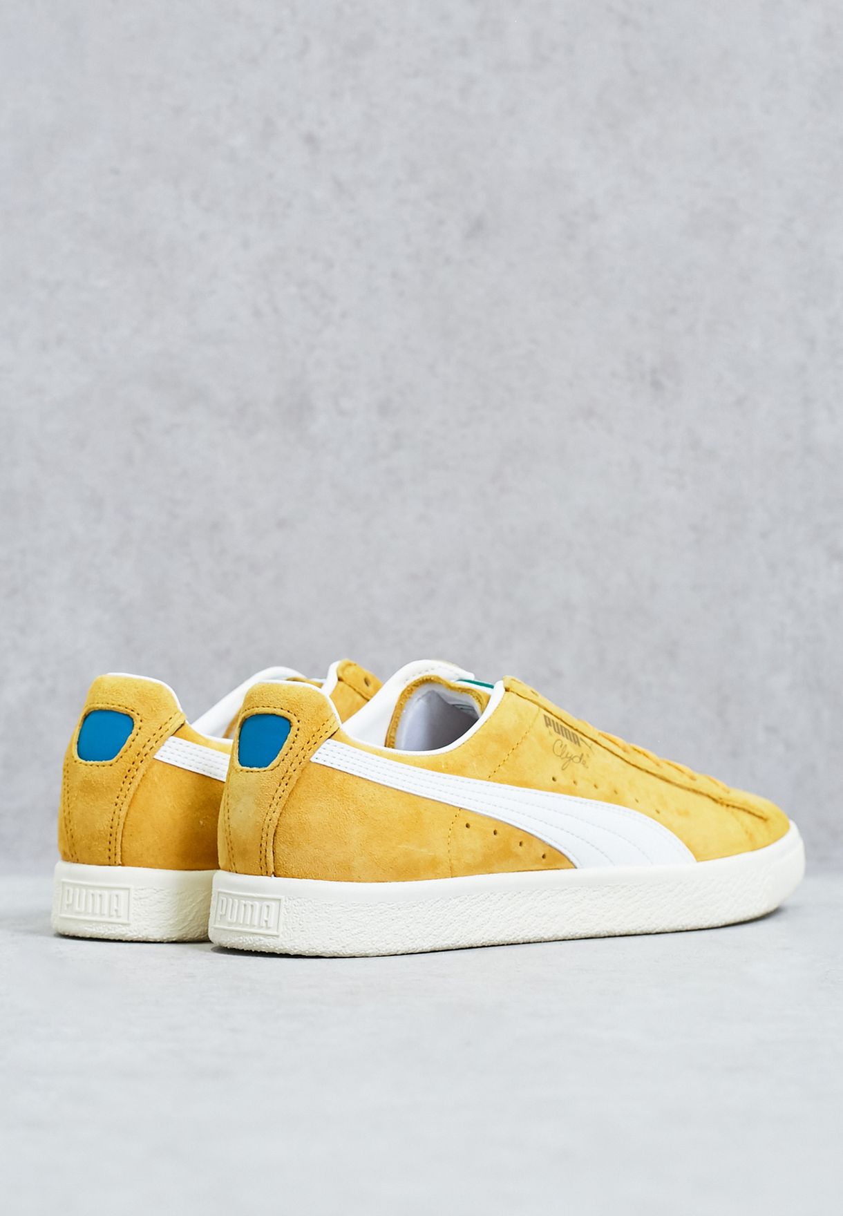 puma clyde yellow