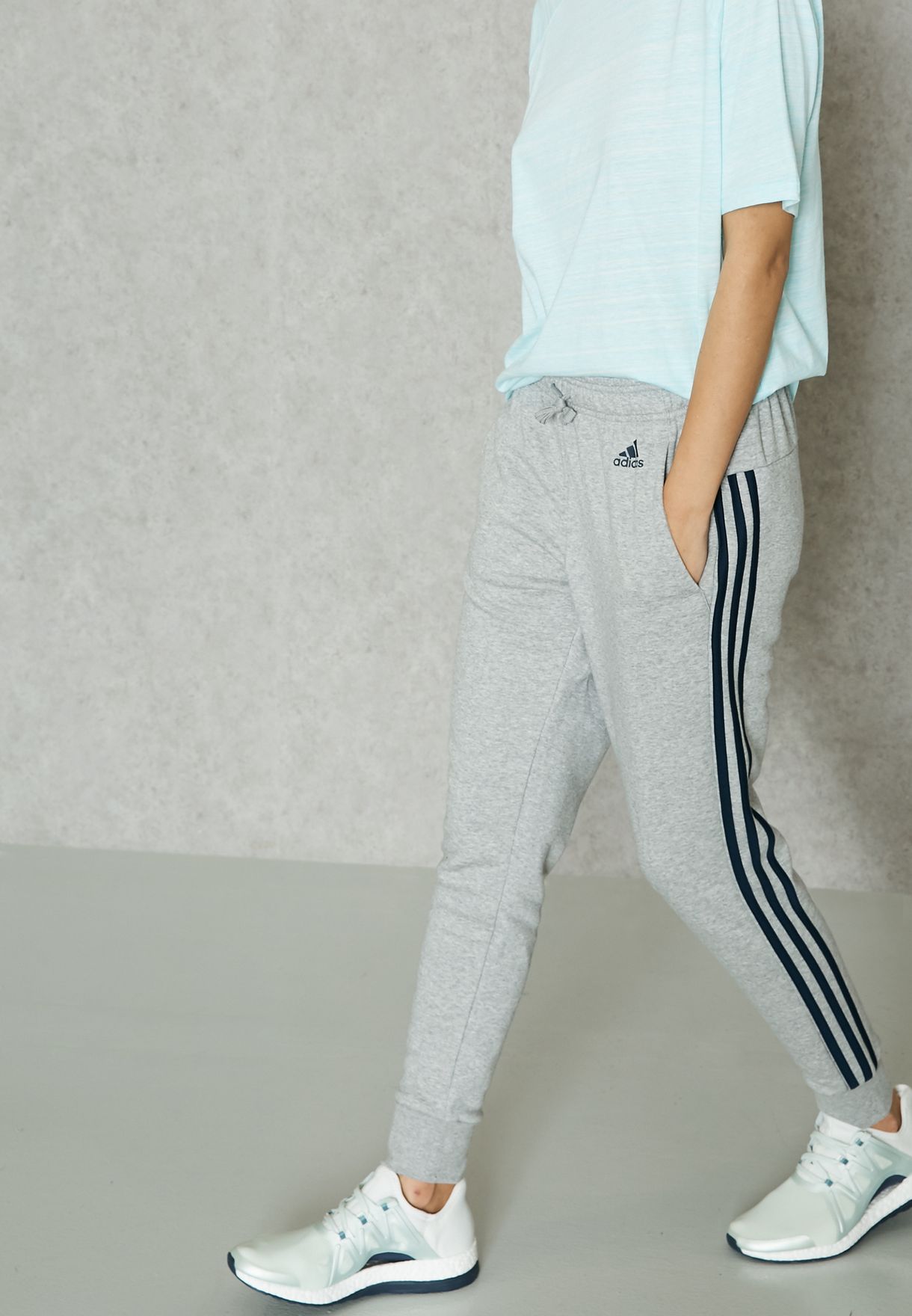 women's adidas gray sweatpants