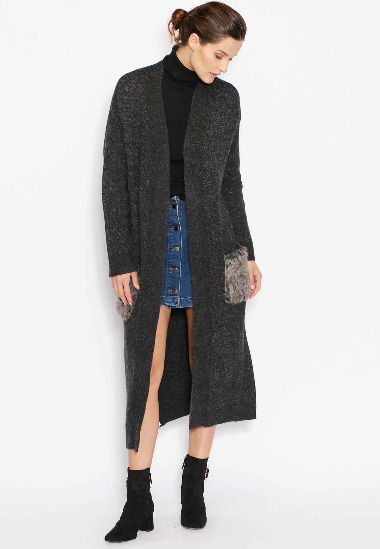 すずらん em. Pocket Fur Cardigan - 通販 - www.od-ju.rs