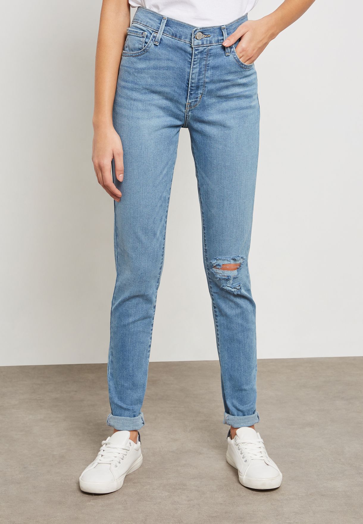 levis high waisted super skinny jeans