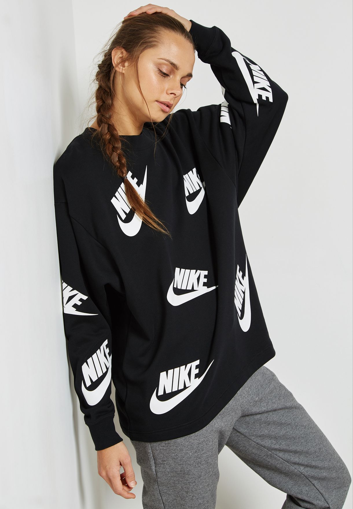 Buy Nike black Futura Toss Sweatshirt 