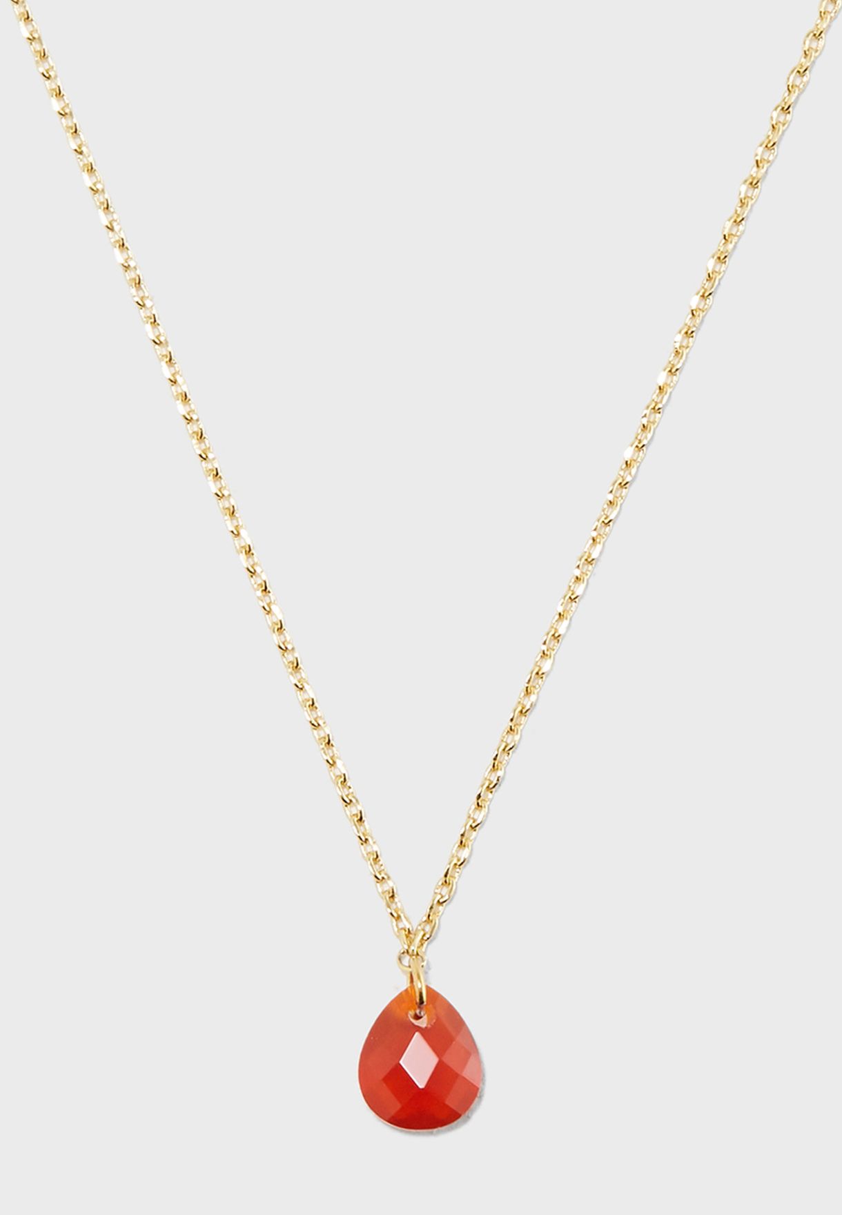 red envelope birthstone necklace