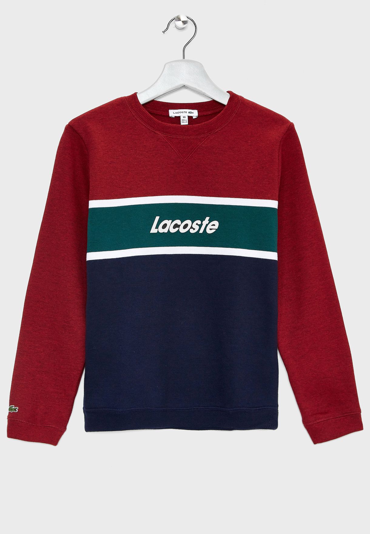 lacoste block sweatshirt