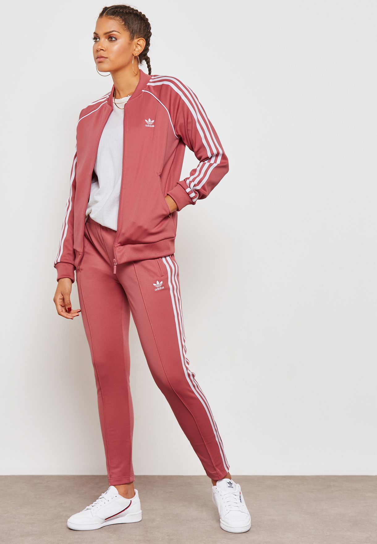 pink adidas sweatpants womens