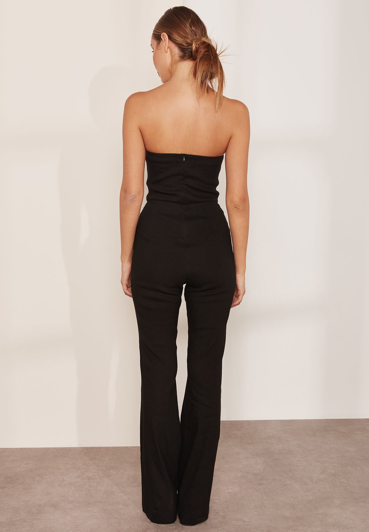 bandeau cut out jumpsuit